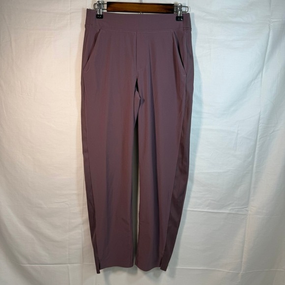 ATHLETA Ribbed Sides Athletic Pant with‎ Pockets - Mauve - Size 2 - Picture 1 of 6